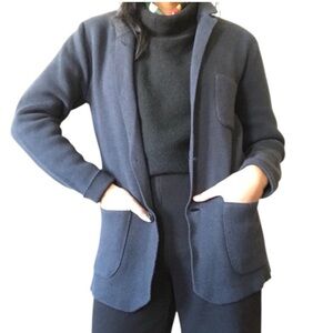 EVERLAND Luxe Knit Sweater Blazer in Charcoal Gray Size Small -- SUPER NICE!!!